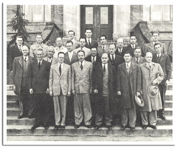 A black and white photo of the members of the Department of Plant Pathology